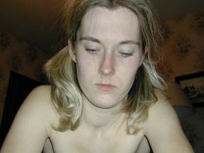 A blonde with a thin waist poses in front of her husband in the car and at home. Thumbnail 19