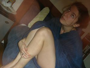 A young woman in red drank and undressed on camera. Thumbnail 26