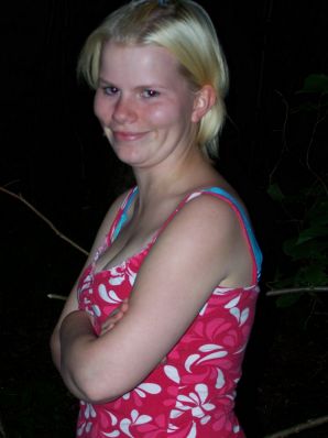 Appetizing magnificent blonde spread her legs right on the grass. Part 2. Thumbnail 33