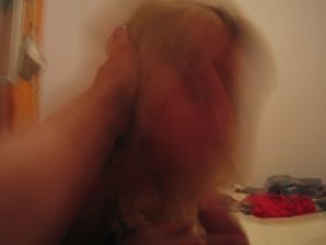 A young blonde in stockings spreads her legs on the sofa. Thumbnail 39