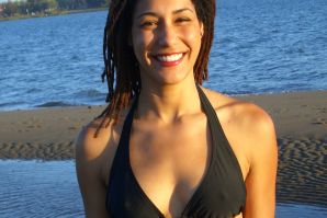 Sexy mulatto with neat breasts bared her ass. Thumbnail 14