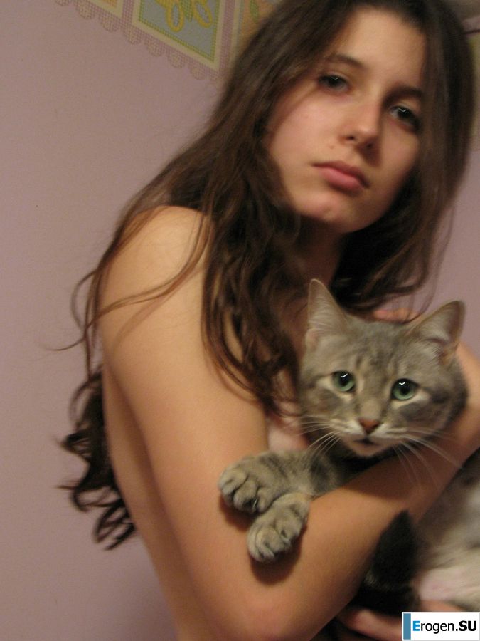 A pretty student pulls a pussy and shows her labia. Part 4. Slide 19