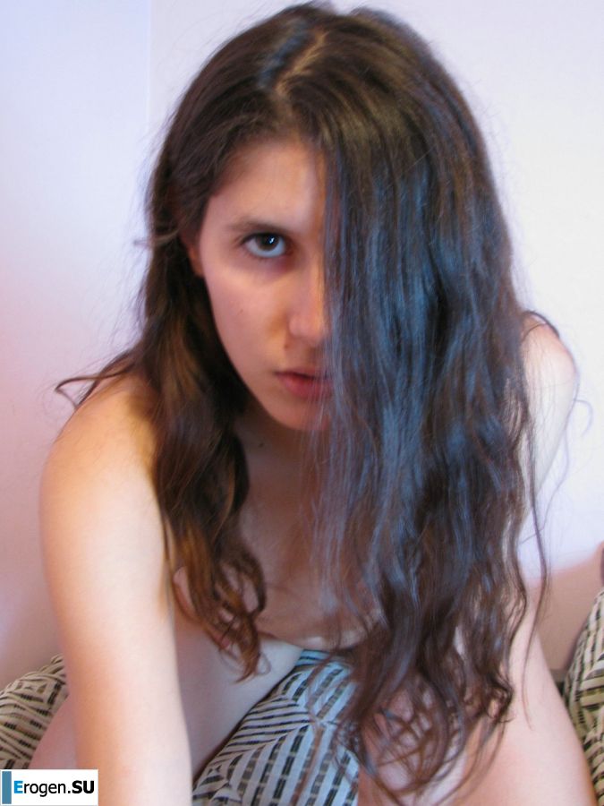 A pretty student pulls a pussy and shows her labia. Part 4. Slide 23