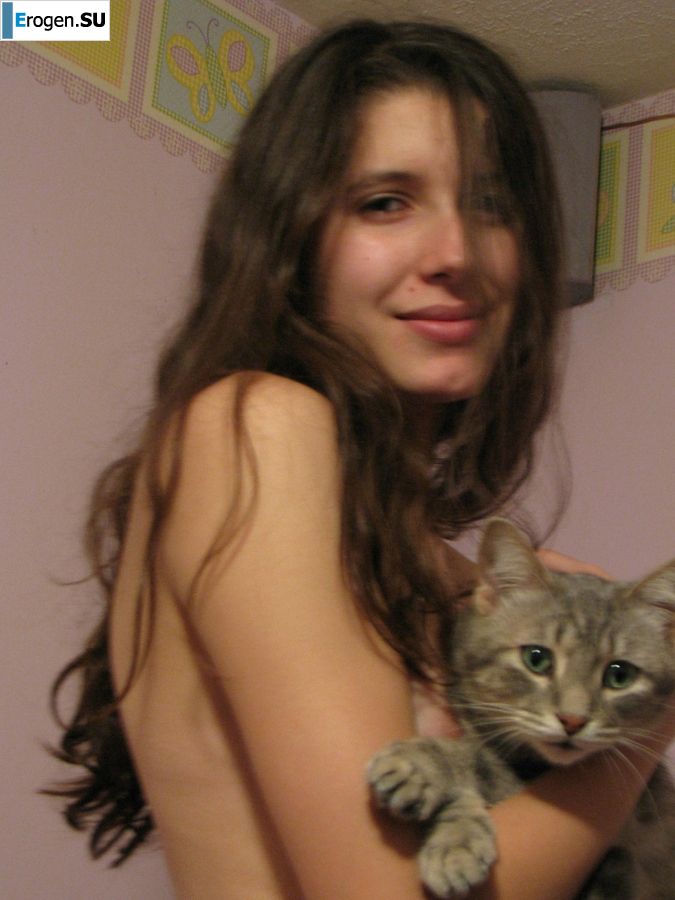 A pretty student pulls a pussy and shows her labia. Part 4. Slide 3