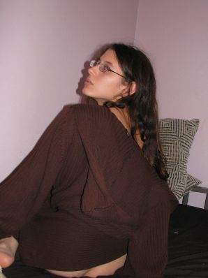 A pretty student pulls a pussy and shows her labia. Part 4. Thumbnail 15