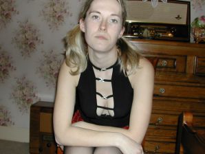 A blonde with a thin waist poses in front of her husband in the car and at home. Part 3. Thumbnail 11