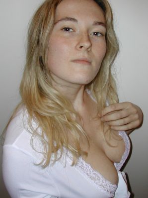 A blonde with a thin waist poses in front of her husband in the car and at home. Part 3. Thumbnail 38