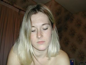 A blonde with a thin waist poses in front of her husband in the car and at home. Part 3. Thumbnail 5