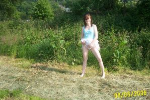 Student took off her panties and showed her wet labia. Thumbnail 4