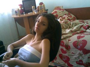 Oriental beauty shows the ass in clothes and without. Part 2. Thumbnail 1