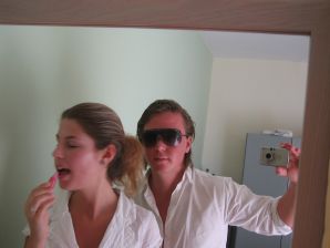 A girl has fun with a guy on vacation - shows her ass and chest. Thumbnail 26
