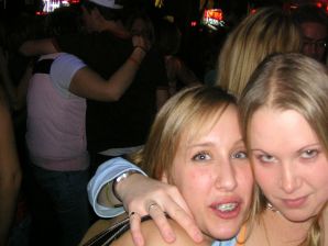 A sexy girl lights up at a party in fishnet stockings. Thumbnail 18