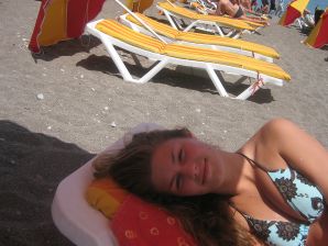 Girl having fun with a guy on vacation - shows her ass and chest. Part 2. Thumbnail 37