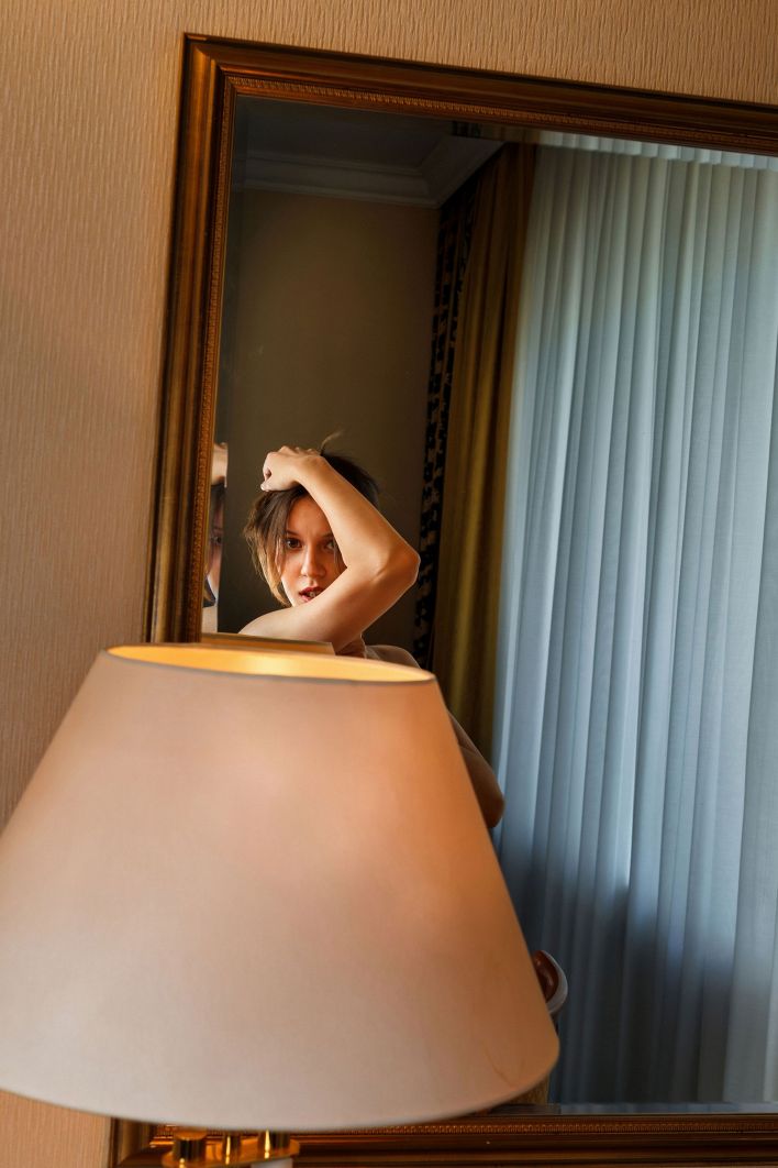 Giselle in Gold Lingerie. Thumbnail 38