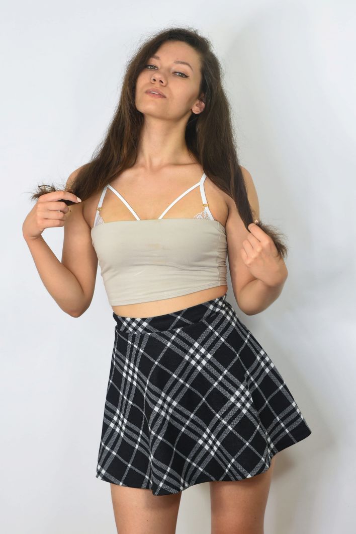 Megan Rydes in Plaid. Thumbnail 3