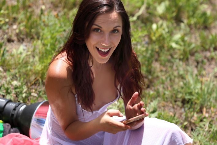 Elena Generi in Shoot Day Montage. Thumbnail 14