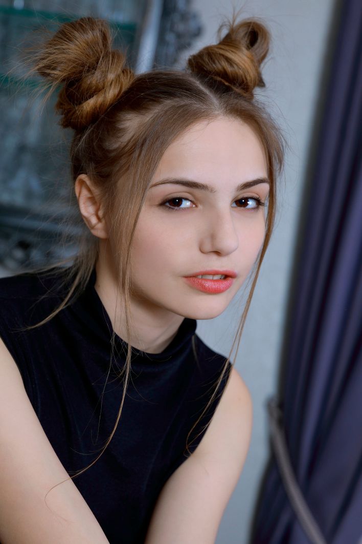 Elle Tan in Cute Pigtails. Thumbnail 2